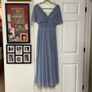 Azazie Dusty Blue Bridesmaid Dress